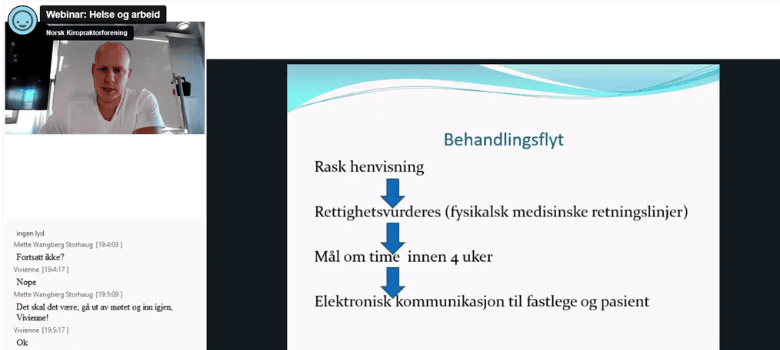 Webinaropptak: Helse og arbeid